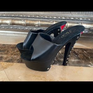 Pleaser Zipper Heels Size 7